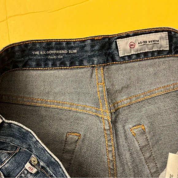 AG Adriano Goldschmied ex boyfriend distressed jeans sz 32 - Picture 4 of 12